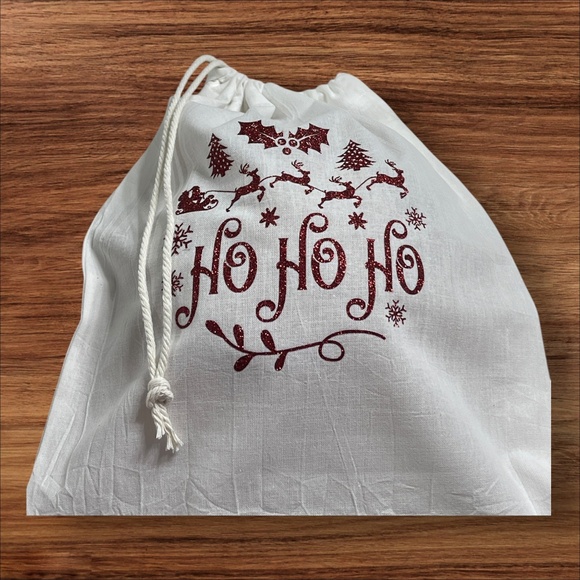 Christmas Cotton Linen Organic Bread Bag, Sourdough Bread Keeper, Baker's Bag - Picture 5 of 7